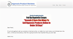 Desktop Screenshot of hypnosis-product-reviews.com